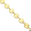 Ion Plating(IP) 304 Stainless Steel Flat Round Link Chain Necklaces NJEW-P285-07G-2
