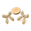 304 Stainless Steel Bowknot Stud Earrings EJEW-A123-02B-G-3
