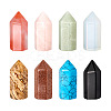 8Pcs 8 Style Gemstone Pointed Beads G-FW0001-27-1
