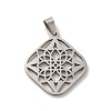 Non-Tarnish 304 Stainless Steel Pendants LS-STAS-O005-23P-1