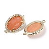 Natural Sunstone Faceted Oval Links G-B126-07G-10-2
