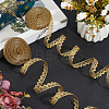 2 Rolls Metallic Yarn Lace Trim OCOR-GF0005-58A-4