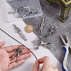 7Pcs 7 Styles Tibetan Style Alloy Pendants TIBE-PH0002-42-3