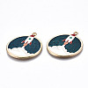Eco-Friendly Alloy Enamel Pendants X-ENAM-Q437-016-NR-4