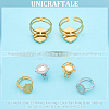 304 Stainless Steel Cuff Ring Findings FIND-UN0003-47B-4