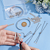 304 Stainless Steel Blank Link Bracelets & Stainless Steel Cuff Bangle DIY Makings Kit DIY-UN0056-22-4