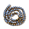 Electroplate Glass Beads Strands EGLA-P061-01A-08-2