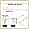DIY 304 Stainless Steel Paperclip Chains Necklaces/Bracelets Making Kits DIY-SC0029-32-2