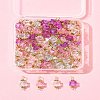 100Pcs Clear Acrylic Faceted Cube Connector Charms PALLOY-FS00042-01-9