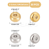 30Pcs 2 Colors 304 Stainless Steel Beads STAS-DC0003-68-3