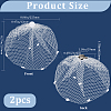 Polyester Mesh Bridal Veils AJEW-WH0470-10A-2