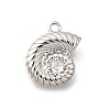 Brass Pave Clear Cubic Zirconia Charms KK-C096-14C-P-1