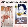 Glass Wine Glass Charms AJEW-SC00004-5