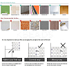 PVC Self-Adhesive Mark Crystal Pattern Paper DIY-WH0217-06-5