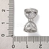 Ion Plating(IP) Brass Micro Pave Cubic Zirconia Pendants KK-U042-04P-3