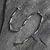 Tarnish Resistant Unisex 201 Stainless Steel Bar Link Chain Bracelets BJEW-L637-35B-P-2