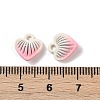 Spray Painted Alloy Pendants PALLOY-S038-15B-2