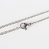 Non-Tarnish 304 Stainless Steel Cable Chain for Necklace Making LS-STAS-E052-61P-75cm-1