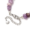 Printed Alloy Butterfly Charm Bracelets BJEW-JB12404-01-4