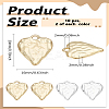 20Pcs 2 Colors Rack Plating Hammered Alloy Pendants FIND-LP0005-50-2
