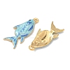304 Stainless Steel Enamel Pendants STAS-K295-58C-G-2