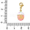 304 Stainless Steel Enamel Pendant Decorations LS-STAS-D205-03A-G-3
