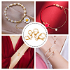 Brass Lobster Claw Clasps and Open Jump Rings KK-SC0001-41G-3