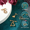  Jewelry 10 Sets 5 Styles Brass Toggle Clasps KK-PJ0001-25-15