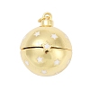 Brass Micro Pave Cubic Zirconia Locket Pendants KK-H203-13G-04-1