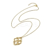Crystal Stone Cage Pendant Necklaces NJEW-JN04760-03-1
