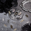 80Pcs 8 Style Alloy Cabochons MRMJ-OC0003-86-5
