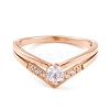 PVD Vacuum Plating 304 Stainless Steel Round Finger Ring for Women RJEW-C086-05-RG-2