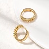 Ring Brass Hoop Earrings EJEW-B148-03G-3