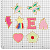 30Pcs 30 Styles Towel Cloth Computerized Embroidery Cloth Iron On/Sew On Patches DIY-PH0023-23-2
