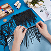 1.8 Yards Glass Beads Fringe Tassel Lace Trim Ribbon OCOR-OC0001-70A-3