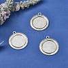 Vintage Tibetan Style Alloy Pendant Cabochon Bezel Settings X-TIBEP-O006-19AS-5