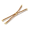 Braided Cotton Cord Slider Bracelet Making MAK-R001-01G-23-2