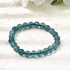 8MM Natural Blue Fluorite Round Beaded Stretch Bracelets for Women GG-CBA3F02-10-1