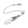 Opalite Cone Dowsing Pendulum Big Pointed Pendants AJEW-Z041-01A-AS-3