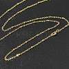2mm Rack Plating Brass Satellite Chain Necklaces for Women Men MAK-L044-11G-3