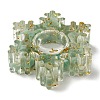 Natural Green Aventurine & Resin Candle Holder Molds DJEW-H012-02B-3