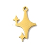 5Pcs 201 Stainless Steel Pendants STAS-Z068-04G-1