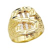Dollar Sign Zinc Alloy Finger Rings for Men FS-WG78023-05-5