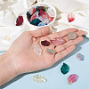 140Pcs 14 Style Transparent Baking Paint Glass Pendants LAMP-TA0001-02-7