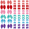 72Pcs 6 Colors Bowknot Polyester Ornament Accessories DIY-SP0003-60A-1