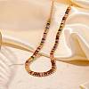 Brass Pave Rectangle Cubic Zirconia Tennis Necklaces for Women PW2283-6-1
