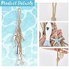 Fish & Starfish & Shell Shape MDF Pendant Decorations HJEW-WH20003-28-5