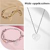 12Pcs 2 Colors 201 Stainless Steel Filigree Charms STAS-UN0029-90-5