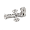 Brass Micro Pave Cubic Zirconia Pendants KK-U056-32P-2