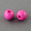 Solid Chunky Acrylic Ball Beads SACR-R812-4mm-03-1